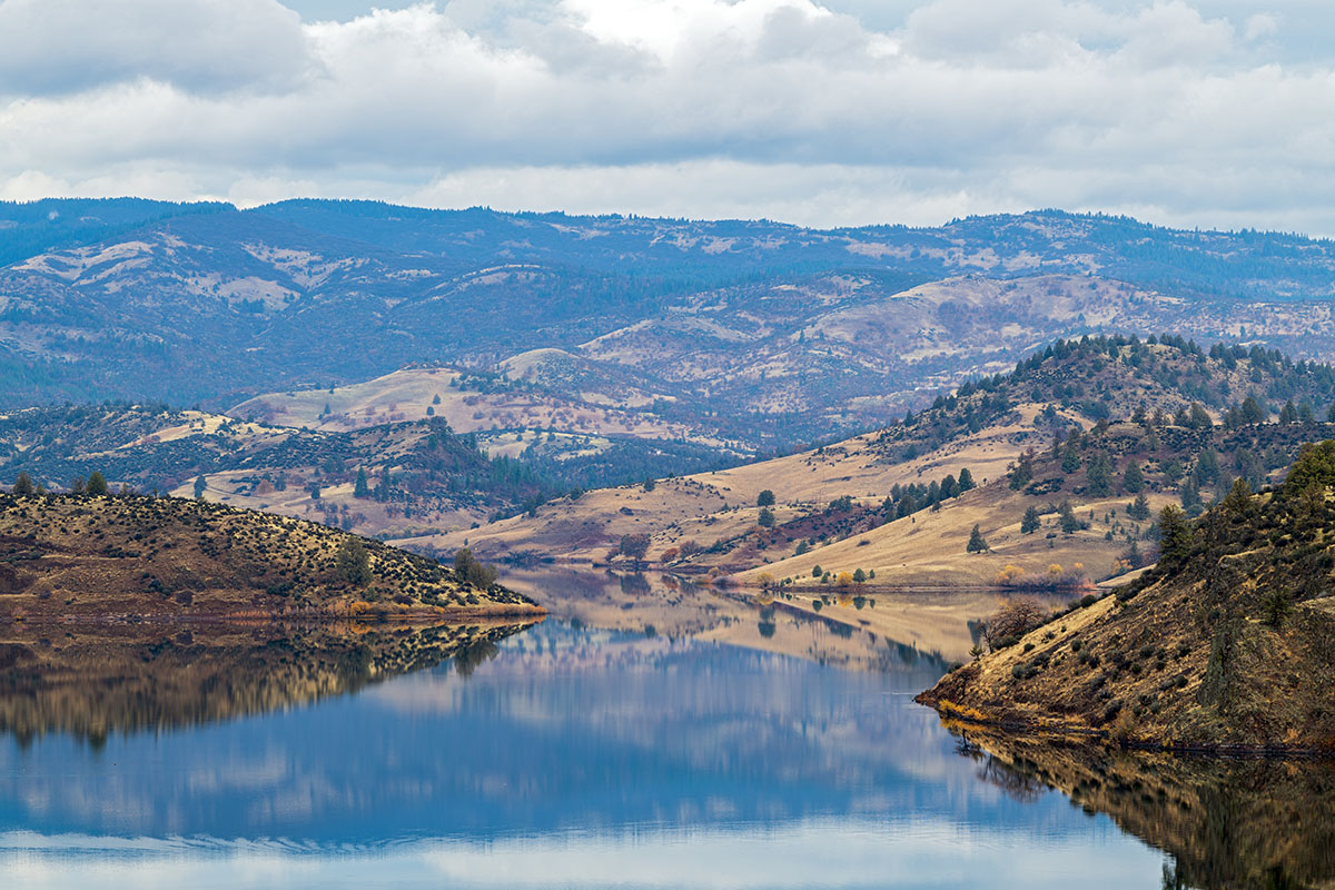Klamath River and surrounding landscape